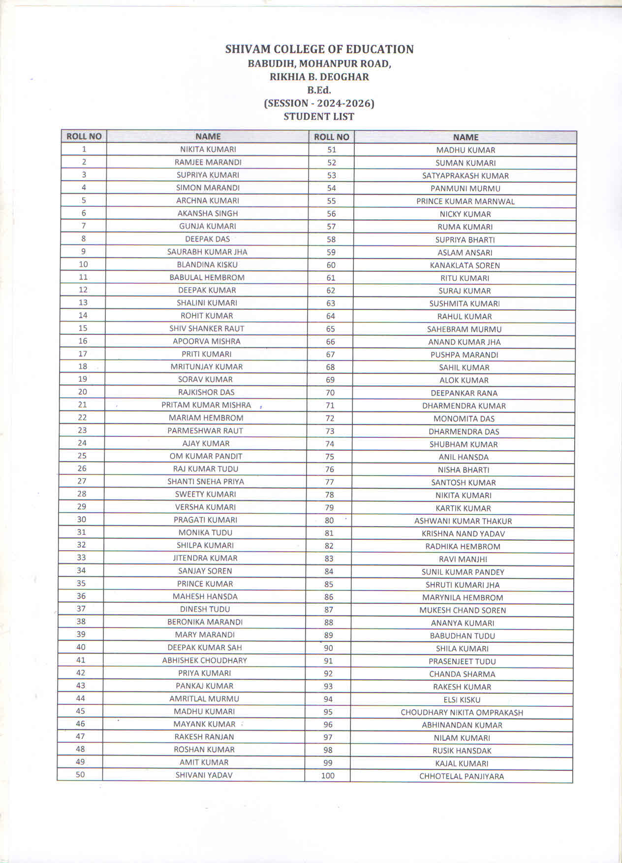 Batch - 2024-2026